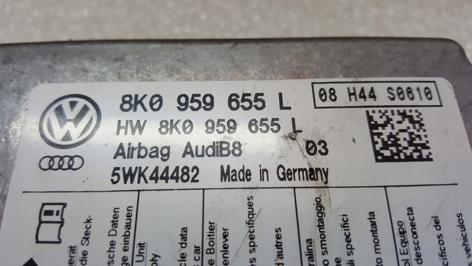 STEROWNIK Air Bag 8K0959655L