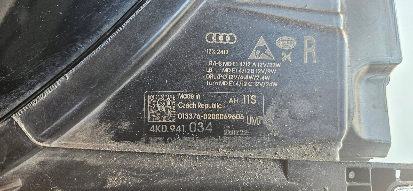 kompletny PR FUL LED AUDI A6 C8 4K0941034 demontaż