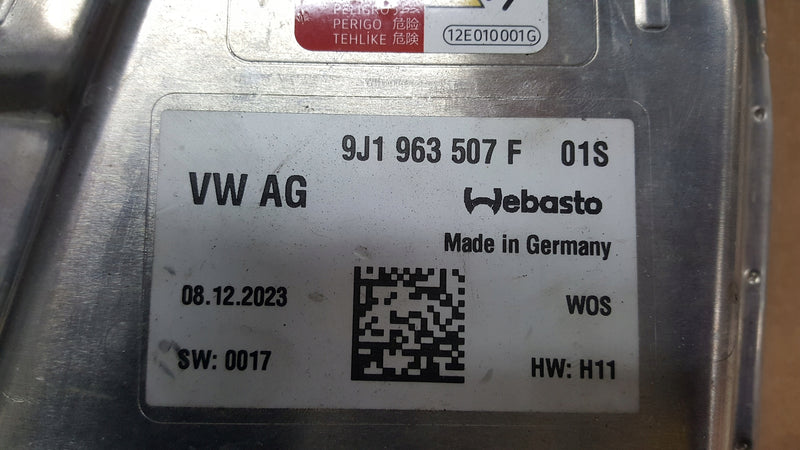 WEBASTO moduł grzewczy AUDI e-tron GT 9J1963507F