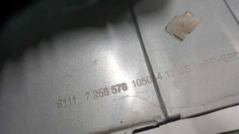 Dokładka spoiler zderzaka przedniego BMW X3 F25 7258578 demontaż