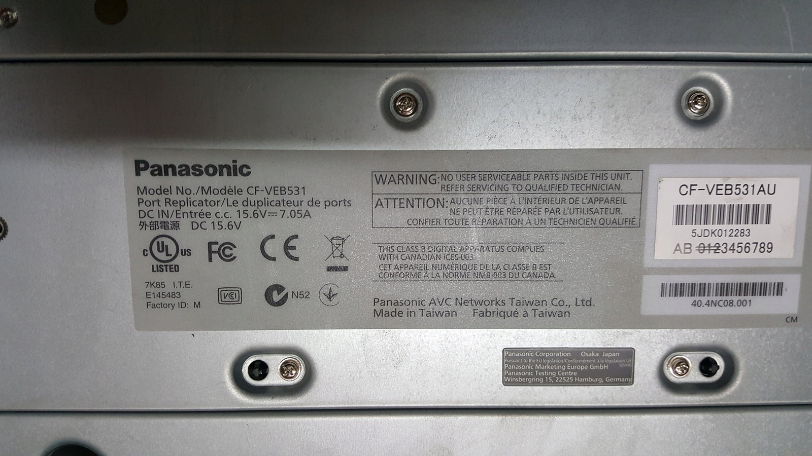 Stacja dokująca Panasonic CF-VEB531 HDMI VGA USB