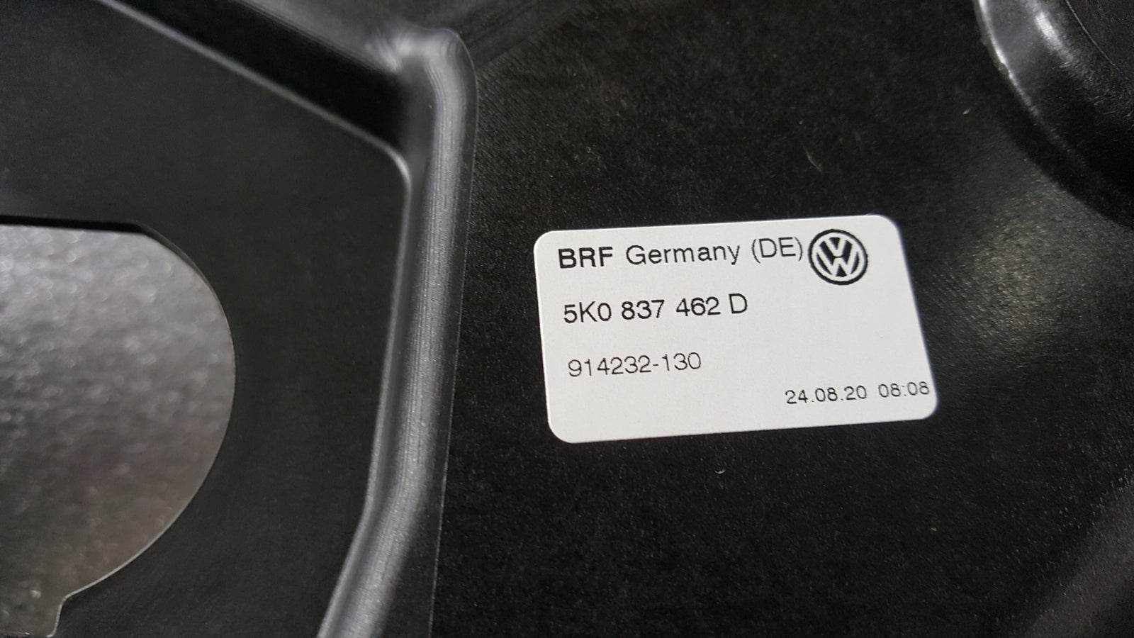 Podnośnik szyby prawy przód VW GOLF VI 5K0837462D