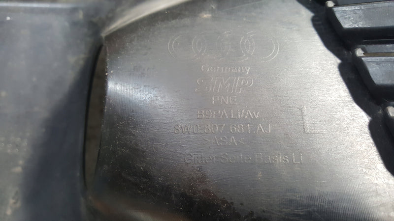 AUDI A4 B9 S-LINE KRATKA ATRAPA ZDERZAKA LEWA 8W0807681AJ