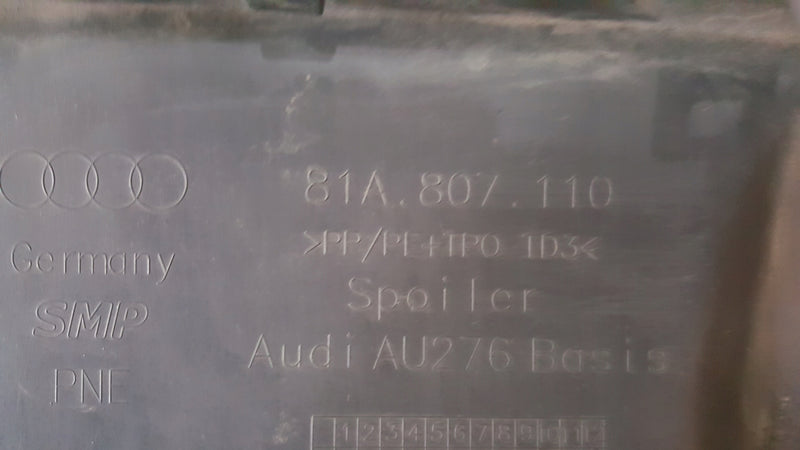 AUDI Q2 81A 2016- SPOILER DOKŁADKA LISTWA ZDERZAKA PRZÓD 81A807110