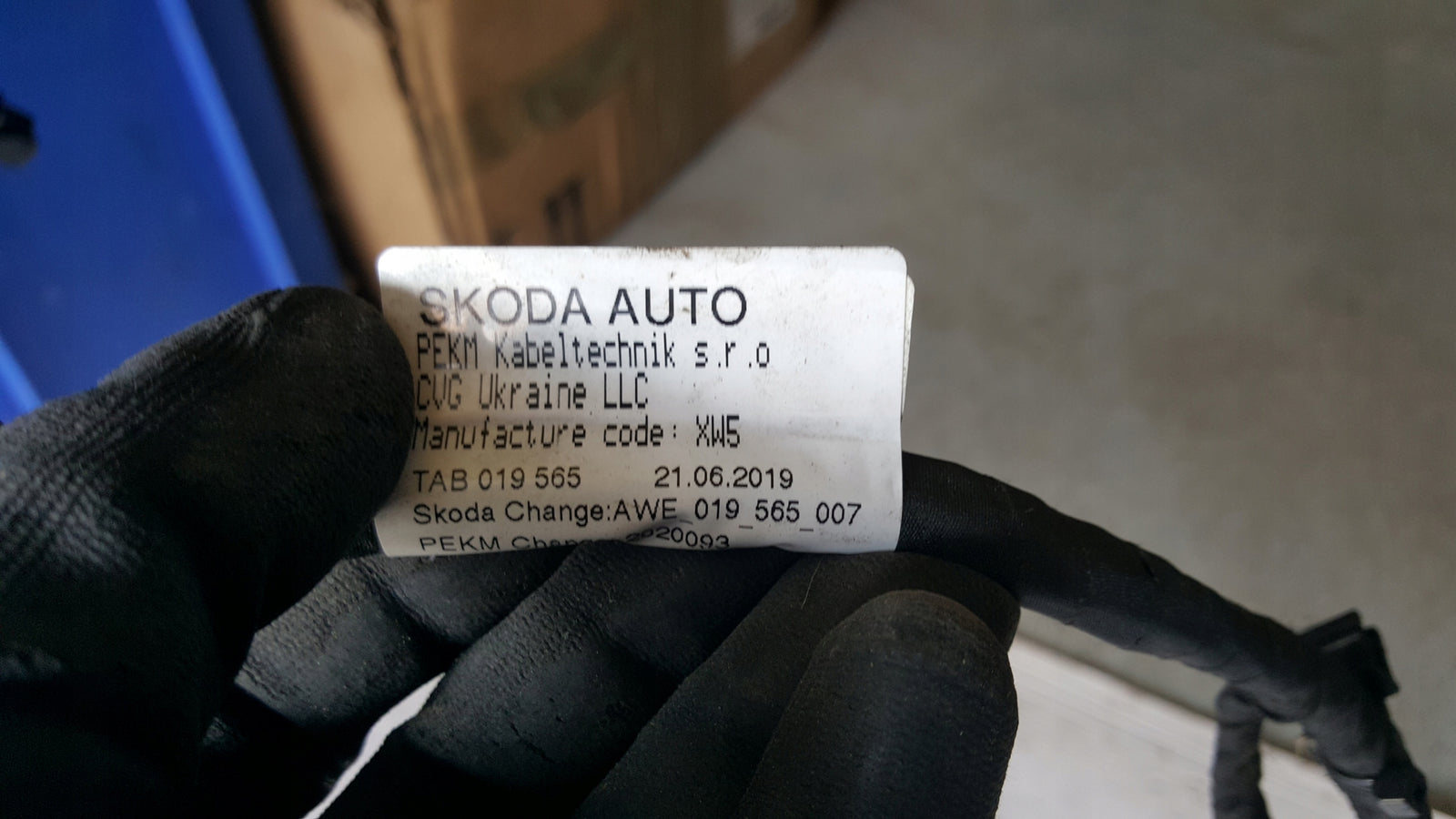 Wiązka PDC przód SKODA OCTAVIA 5E3971095CQ