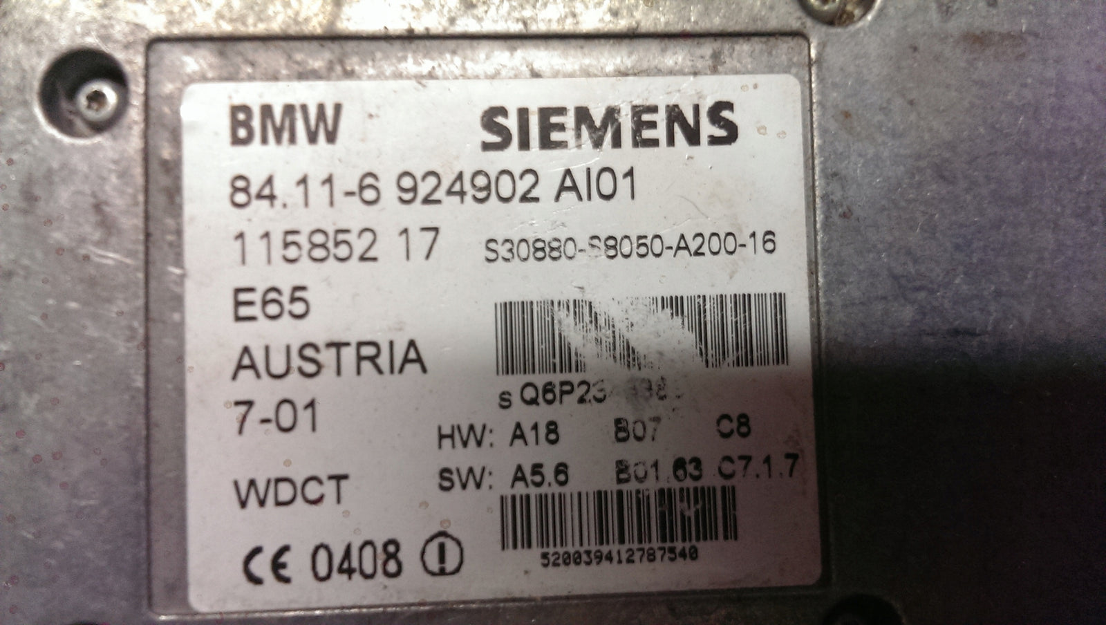Sterownik moduł telefonu BMW 7 E65 E66 E67 6924902