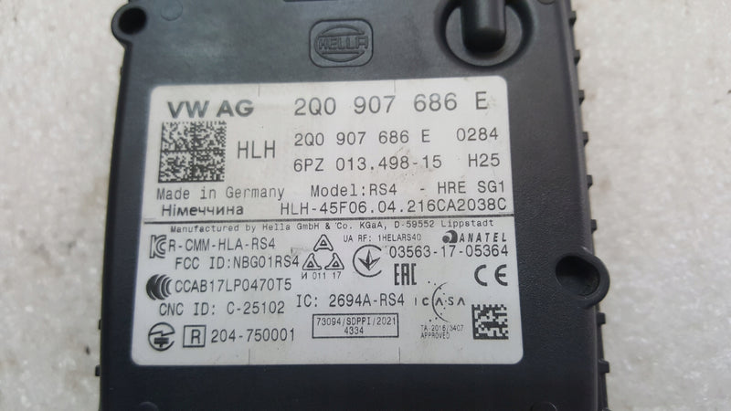 Radar asystent zmiany pasa VW AUDI SKODA SEAT 2Q0907686E demontaż