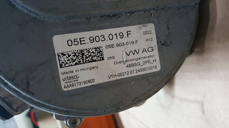 Alternator rozrusznik VW AUDI SEAT/CUPRA SKODA 05E903019F demontaż