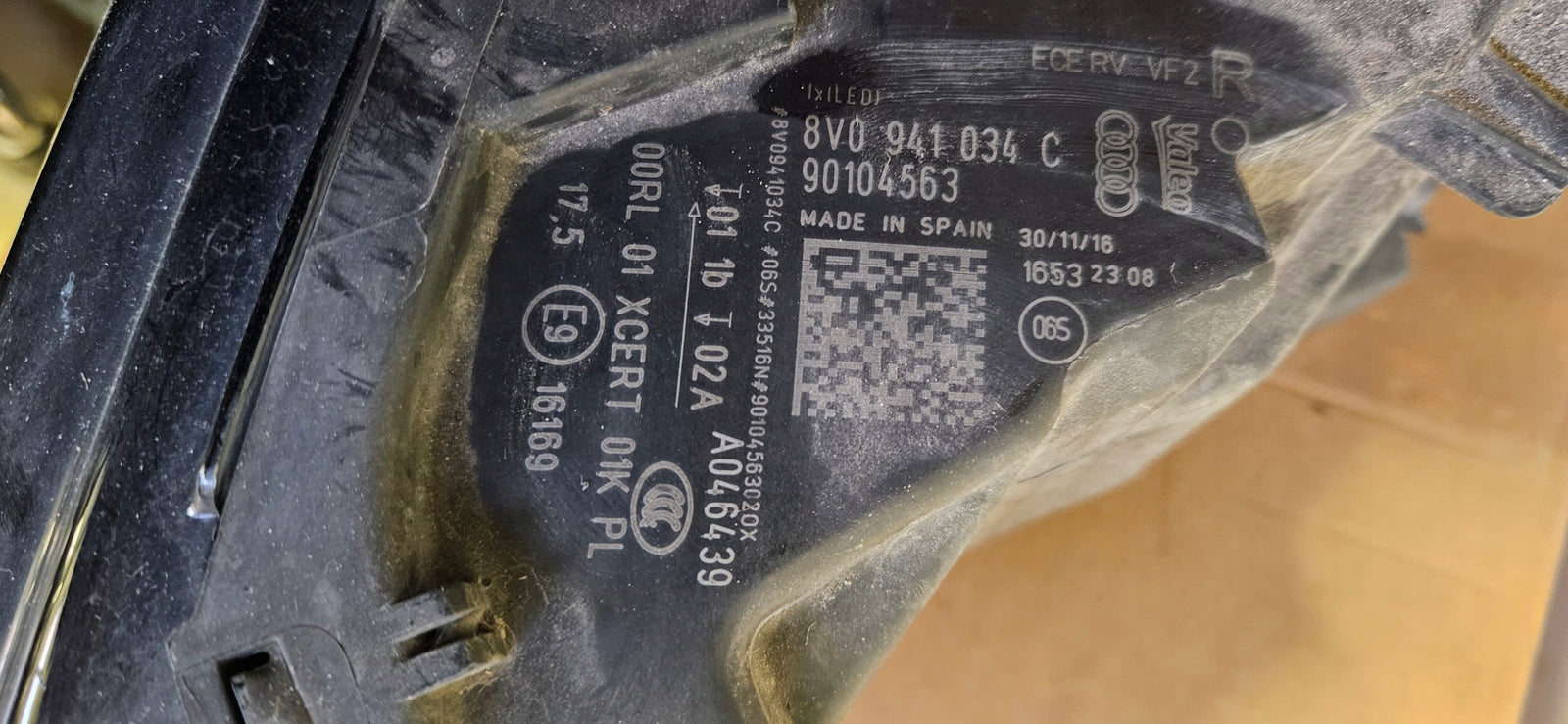 Pr FUL LED Audi A3 S3 RS3 LIFT 8V0941034C IDEAŁ 2016r