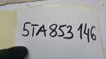 Listwa chrom zderzaka tylnego VW TOURAN 5TA853146 demontaż