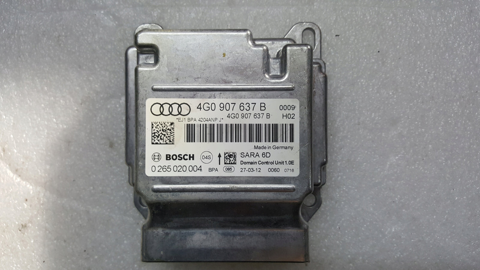 Moduł sensor przyspieszania AUDI A6 C7 RS6 A7 RS7 4G0907637B demontaż
