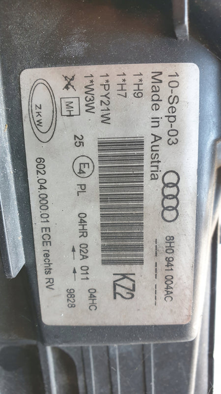 PR reflektor orygi Audi A4 8H0941004AC 2003r IDEAŁ