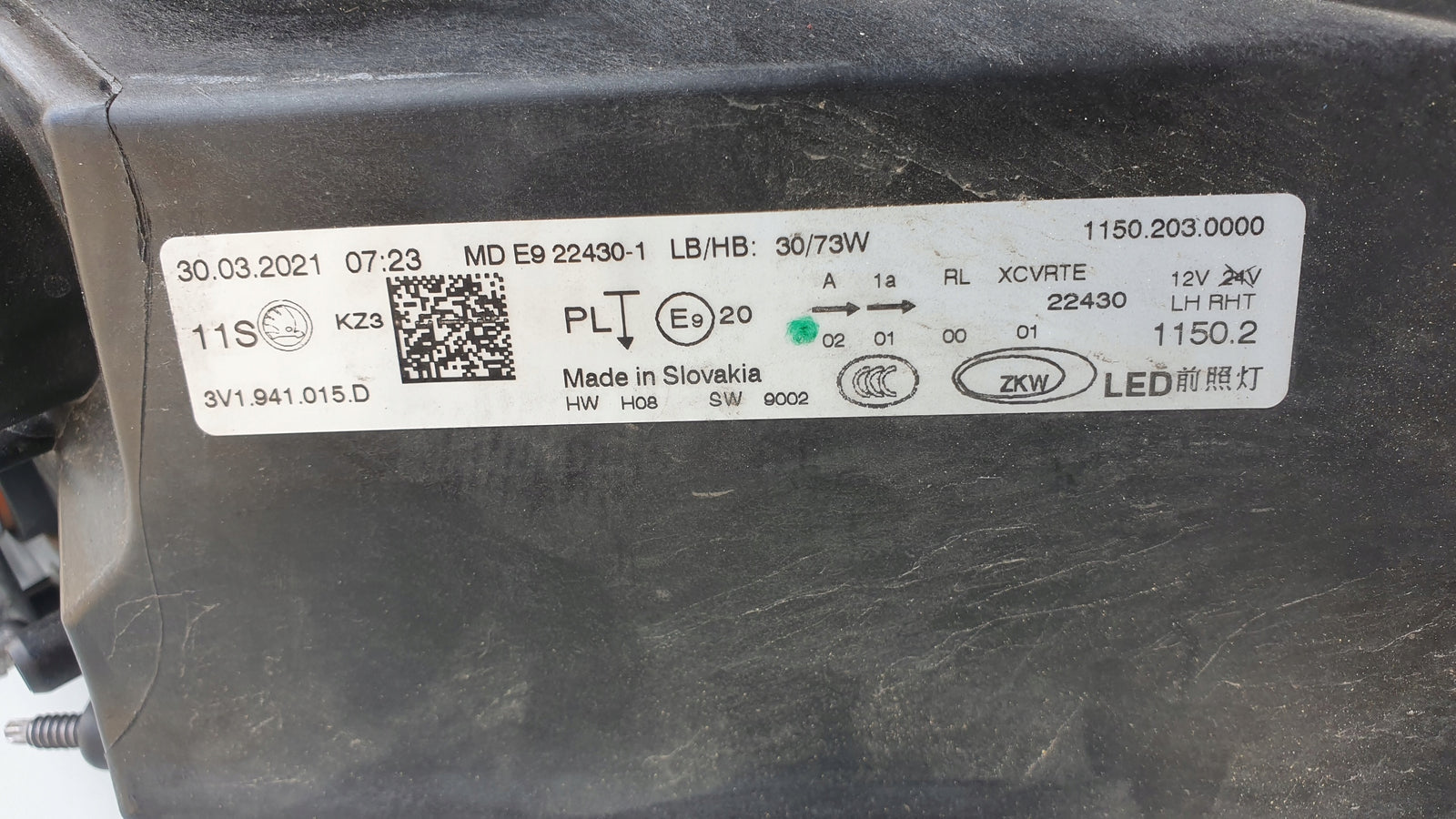 Le FUL LED SKODA SUPERB 3 LIFT 3V1941015D IDEAŁ