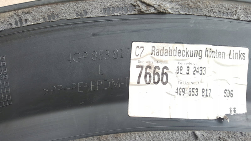 AUDI A6 C7 ALLORAD LISTWA BŁOTNIKA LEWY TYŁ 4G9853817 4G9854819