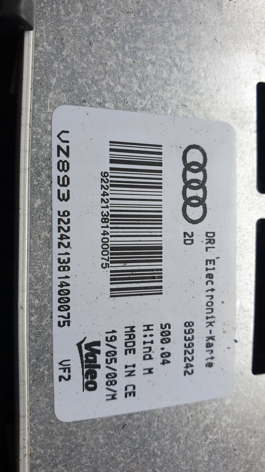 moduły świateł dziennych DRL AUDI A5 8T0 89392242