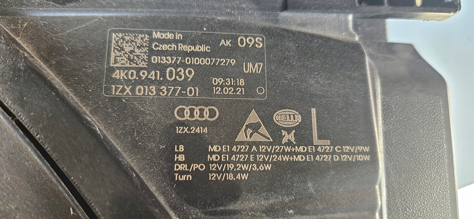 Le kompletny FUL LED AUDI S6 A6 Allroad C8 4K0941039 IDEAŁ