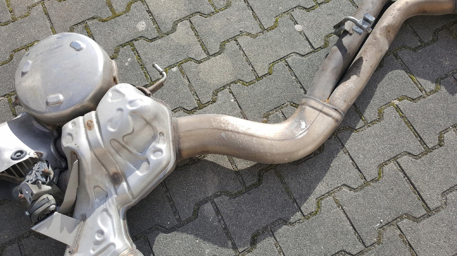 TŁUMIK WYDECH KOŃCOWY AUDI A6 C8 4K AKTYWNY DEMONTAŻ