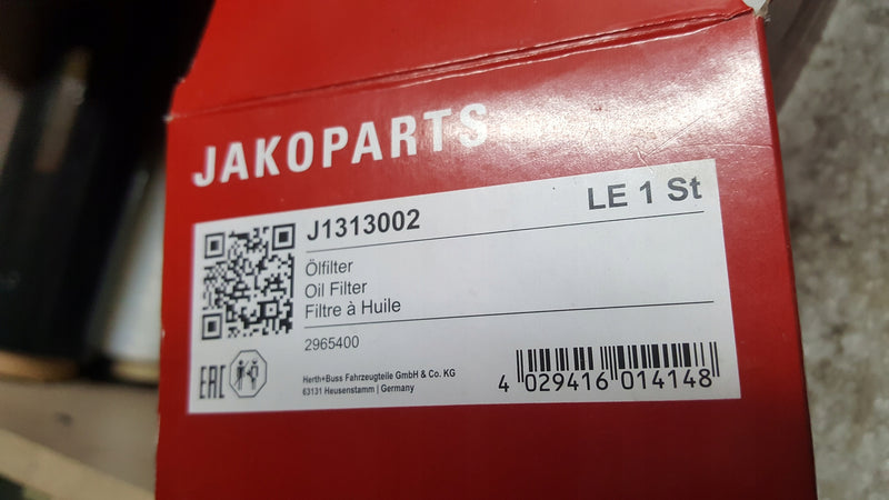 Filtr oleju Herth+Buss Jakoparts J1313002