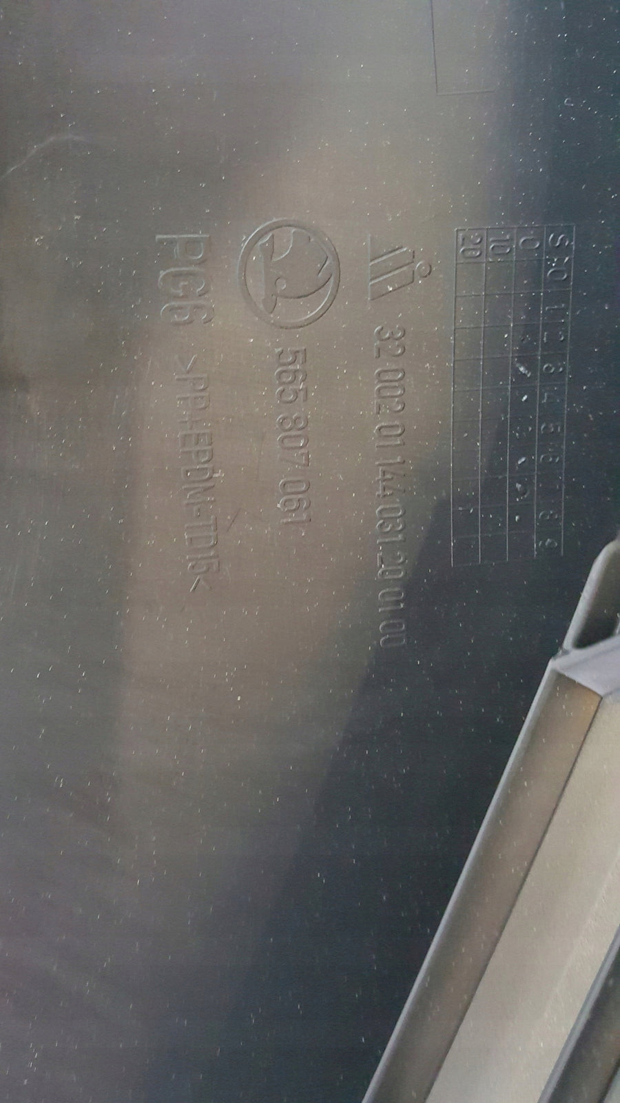 Dokładka spoiler przód SKODA KODIAQ 565807061