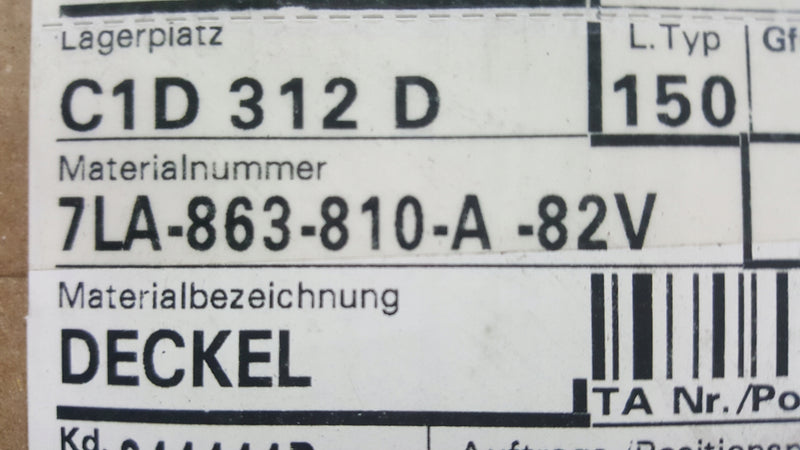 NOWA pokrywa zaślepka VW T6 7LA863810A ORYGINAŁ