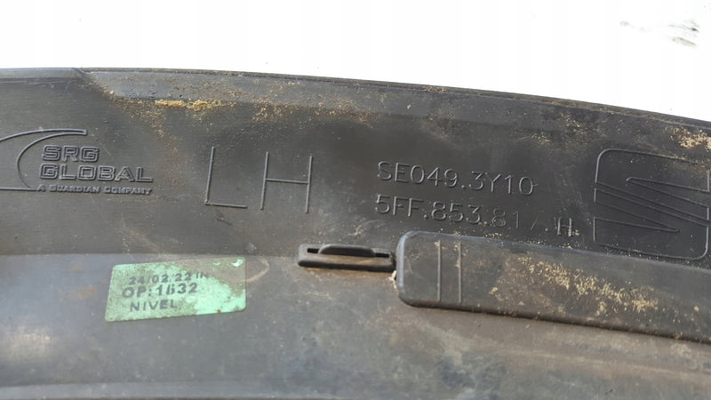 Listwa błotnika lewy tył CUPRA FORMENTOR 5FF853817H demontaż