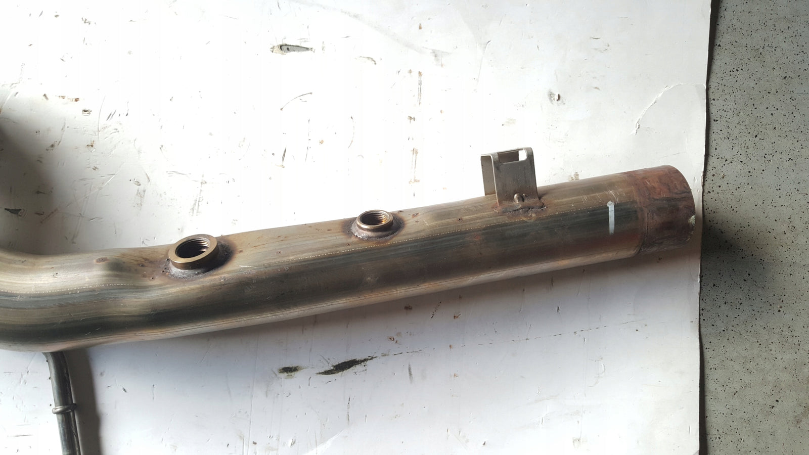 rura + przepustnica AUDI 4K0253409C , 8W0253691A