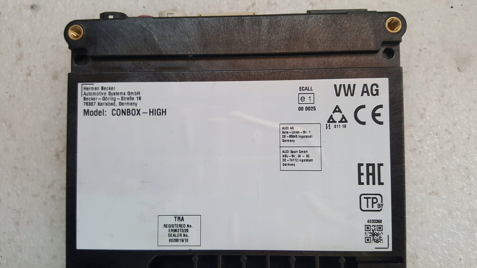 Sterownik moduł SOS-- AUDI BENTLEY 4KE035282D demontaż