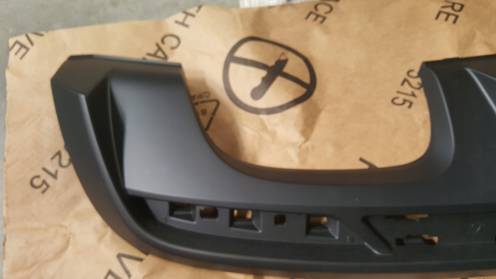 NOWA ORYGINALNA dokładka spoiler zderzaka tył AUDI A1/S1 8XA807421