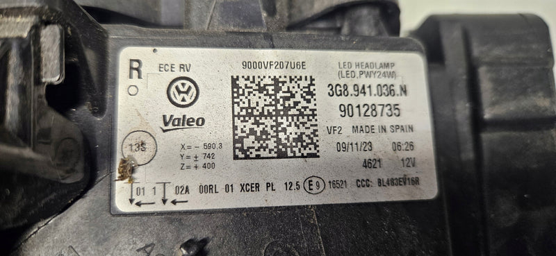 PR FULL LED Vw Arteon 3G8941036N 2023rok IDEAŁ!!