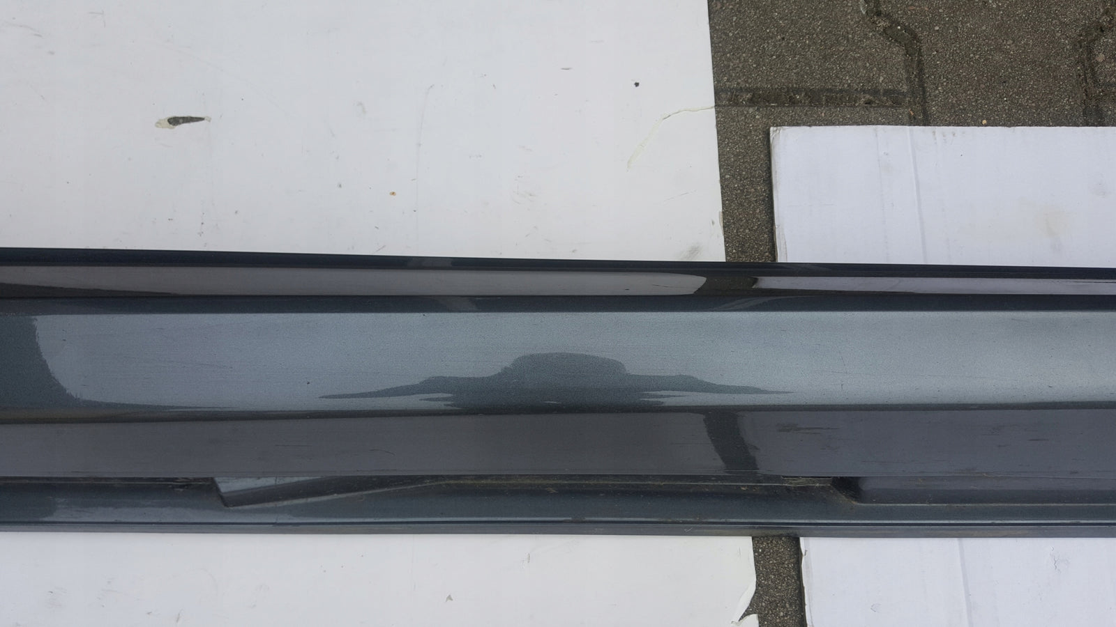 Listwa nakładka progowa prawa strona AUDI A7 S-LINE 4K8853856A demontaż