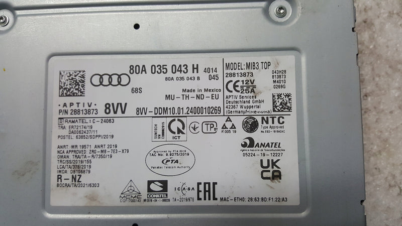 CZYTNIK NAWIGACJA MIB3 HIGH AUDI Q5 II 80A035043H