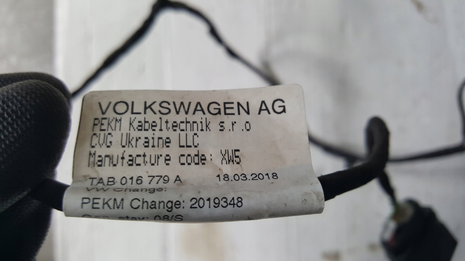 Wiązka czujników PDC zderzaka przedniego VW CRAFTER MAN TGE 7C0971073G